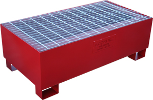 2 Drum Steel Pallet - Red