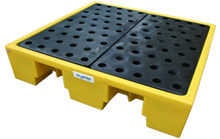 4 Drum Plastic Spill Pallet